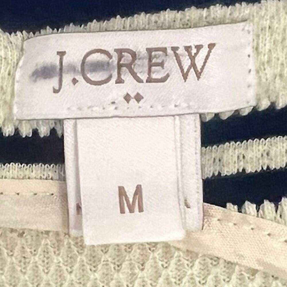 J. Crew Factory Navy Ivory Stripe Sleeveless Fit & Flare Dress Size M
Preppy - Picture 3 of 7